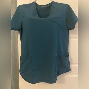 Caribbean blue scrub top